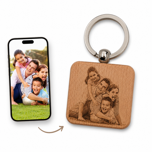 Llavero Cuadrado personalizado
