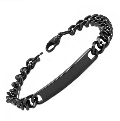 Pulsera Personalizada de Acero Inoxidable con Nombre | Grabado Láser | Regalo para Hombre y Mujer