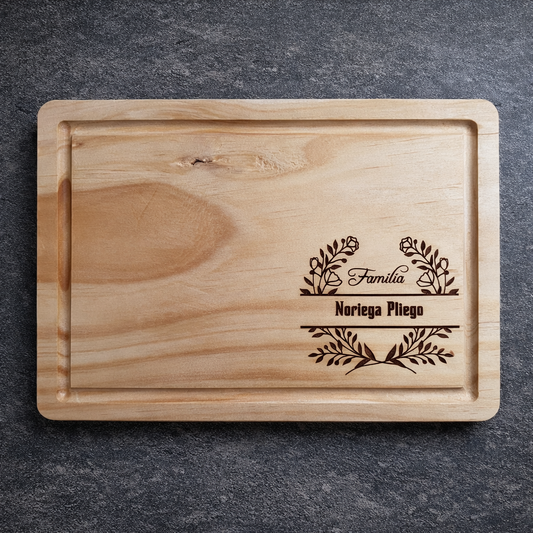 Tabla de pino personalizada